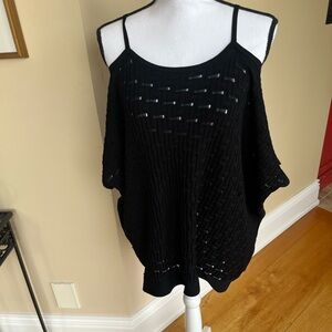 Autumn Cashmere Black Knit Top